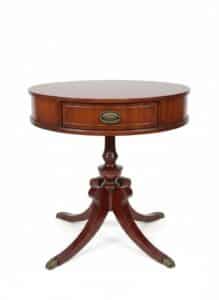 Federal-Style-Mahogany-Drum-Table-with-Brass-Claw-Feet