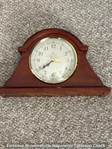 Firstime-Brownstone-Napoleon-Tabletop-Clock