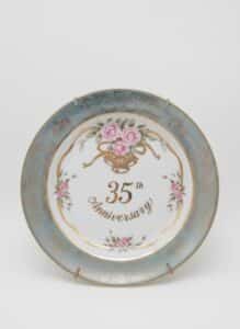 Lefton-th-Anniversary-Commemorative-Porcelain-Plate