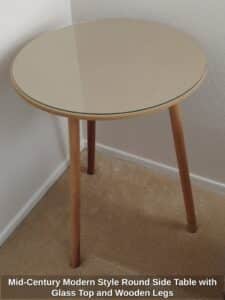 Mid-Century-Modern-Style-Round-Side-Table-with-Glass-Top-and-Wooden-Legs