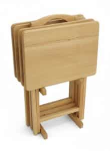 Mid-Century-Style-Folding-TV-Tray-Table-Set