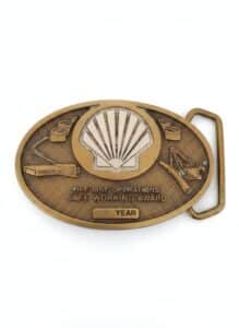 Shell-Oil-Pipe-Line-Operations-Year-Safe-Working-Award-Belt-Buckle-Solid-Brass