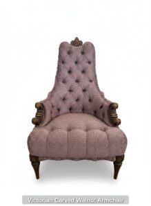 Victorian-Carved-Walnut-Armchair-second-image