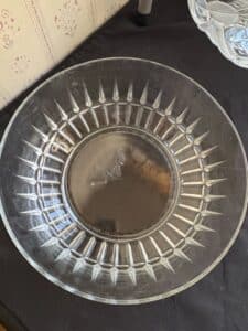 Vintage-Arcoroc-USA-Starburst-Pattern-Clear-Glass-Serving-Bowl-third-image