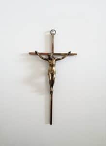 Vintage-Bronze-Crucifix-with-INRI-Plaque