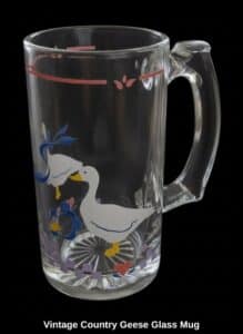Vintage-Country-Geese-Glass-Mug
