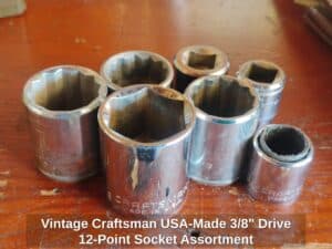 Vintage-Craftsman-USA-Made-or-Drive-Point-Socket-Assortment