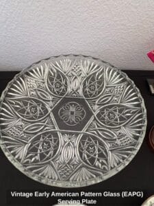 Vintage-Early-American-Pattern-Glass-EAPG-Serving-Plate