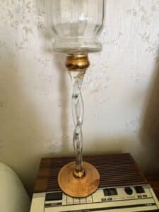 Vintage-Gold-Crystal-Candle-Holder-second-image