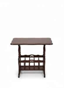 Vintage-Mahogany-Magazine-Rack-Accent-Table