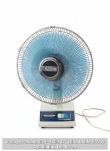 Vintage-Panasonic-F-Blue-Blade-Way-Oscillating-Desk-Fan