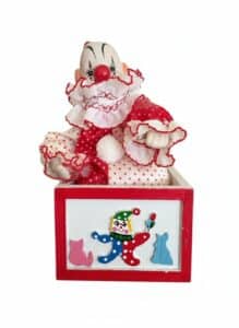 Vintage-Porcelain-Clown-Jack-in-the-Box-with-Music-Box