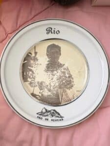 Vintage-Rio-de-Janeiro-Souvenir-Plate-with-Po-de-Acar