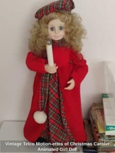Vintage-Telco-Motion-ettes-of-Christmas-Caroler-Animated-Girl-Doll