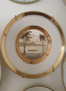 Vintage-The-Art-of-Chokin-Hawaii-Collector-Plate