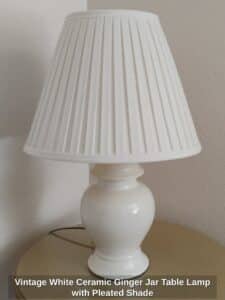 Vintage-White-Ceramic-Ginger-Jar-Table-Lamp-with-Pleated-Shade
