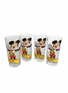 Vintage-s-Mickey-Mouse-The-Champ-Drinking-Glasses