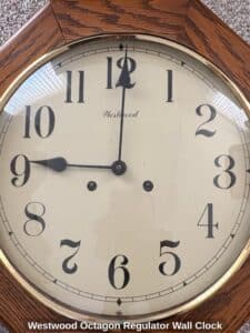Westwood-Octagon-Regulator-Wall-Clock-second-image