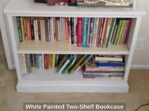 White-Painted-Two-Shelf-Bookcase