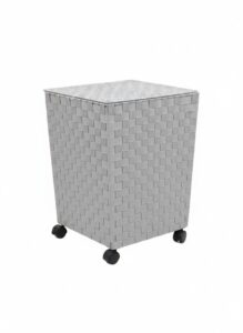 Woven-Polypropylene-Laundry-Hamper-with-Casters