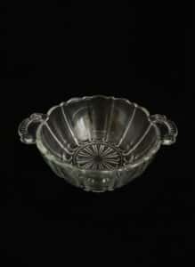 Anchor-Hocking-Old-Cafe-Clear-Handled-Nappy-Bowl