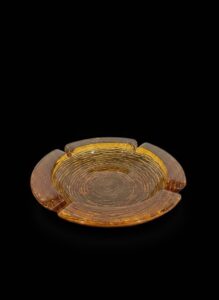 Anchor-Hocking-Soreno-Amber-Glass-Ashtray-second-image