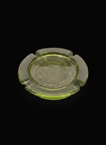 Anchor-Hocking-Soreno-Avocado-Green-Glass-Ashtray
