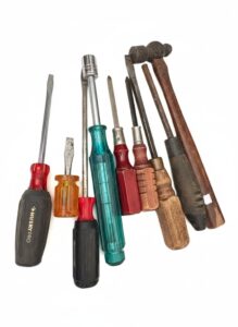 Assorted-Vintage-and-Modern-Hand-Tool-Collection-with-Hammers