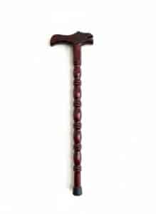 Eagle-Head-Carved-Wooden-Walking-Stick-with-Marble-second-image