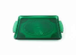 Federal-Glass-Madrid-Forest-Green-Serving-Tray