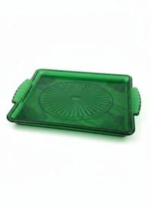 Federal-Glass-Madrid-Forest-Green-Serving-Tray-second-image
