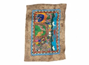 Framed-Mexican-Amate-Bark-Painting