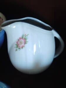 Hall-China-Rose-White-Pitcher