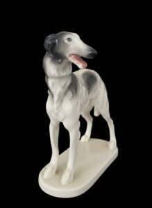 Hull-Pottery-Borzoi-or-Greyhound-Figurine