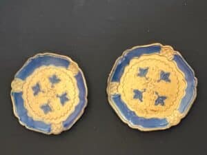 Italian-Enamel-and-Gilt-Metal-Florentine-Style-Dishes