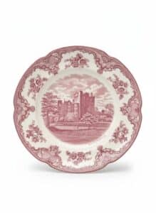 Johnson-Brothers-Old-Britain-Castles-Pink-Transferware-Plate-Blarney-Castle