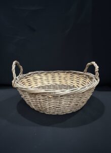 Large-Vintage-Woven-Willow-Gathering-Basket-second-image