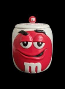 MMs-Red-Character-Ceramic-Cookie-Jar