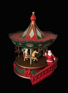 Maisto-Good-Times-Go-Round-Vintage-Christmas-Carousel-Music-Box