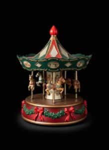 Maisto-Good-Times-Go-Round-Vintage-Christmas-Carousel-Music-Box-second-image
