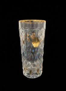 Mid-Century-Bohemia-Crystal-Glasses-with-Gilt-Rims-set-of-second-image
