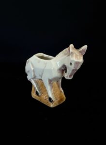 Mid-Century-Japanese-Ceramic-Donkey-Planter