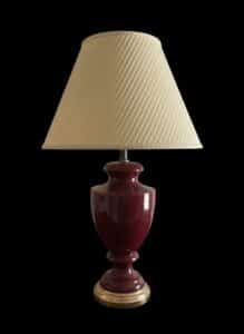 Mid-Century-Sang-de-Boeuf-Glazed-Ceramic-Table-Lamp