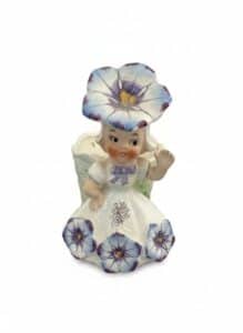 Napco-Girl-with-Morning-Glory-Planter-or-Pin-Holder