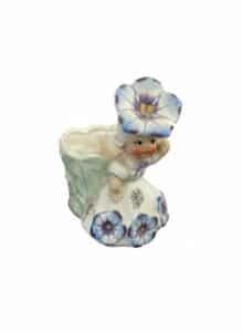 Napco-Girl-with-Morning-Glory-Planter-or-Pin-Holder-second-image