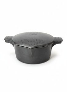 Pampered-Chef-Micro-Cooker-Microwave-Steamer-Pot-with-Strainer-Lid