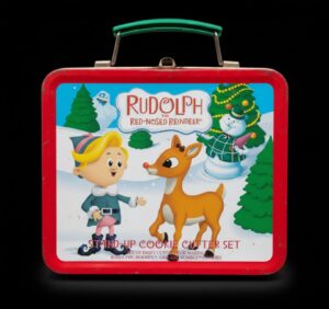 Rudolph-the-Red-Nosed-Reindeer-Stand-Up-Cookie-Cutter-Set-in-Tin-BOX-ONLY