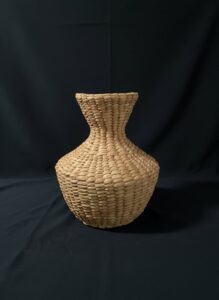 Tohono-Oodham-Papago-Style-Woven-Basket-Vase