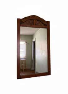 Traditional-Wooden-Wall-Mirror-with-Lattice-Frieze-second-image
