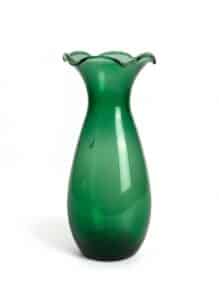 Vintage-Anchor-Hocking-Forest-Green-Glass-Bud-Vase